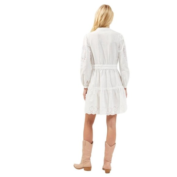 FRENCH CONNECTION - Arpina Lace Mix Button Front Dress - 71SAZ - Size 12 (NWOT) - Picture 3 of 8